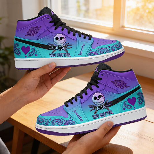 You Matter - Personalized Suicide Prevention Air Jordan Hightop