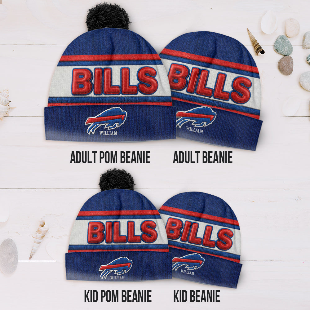 Buffalo Footbal Team - Personalized American Football Beanie Hat