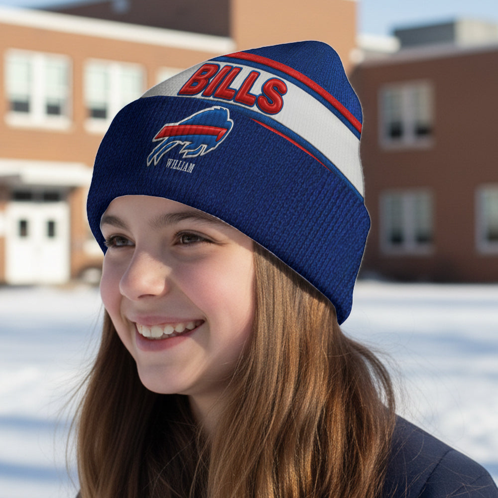 Buffalo Footbal Team - Personalized American Football Beanie Hat