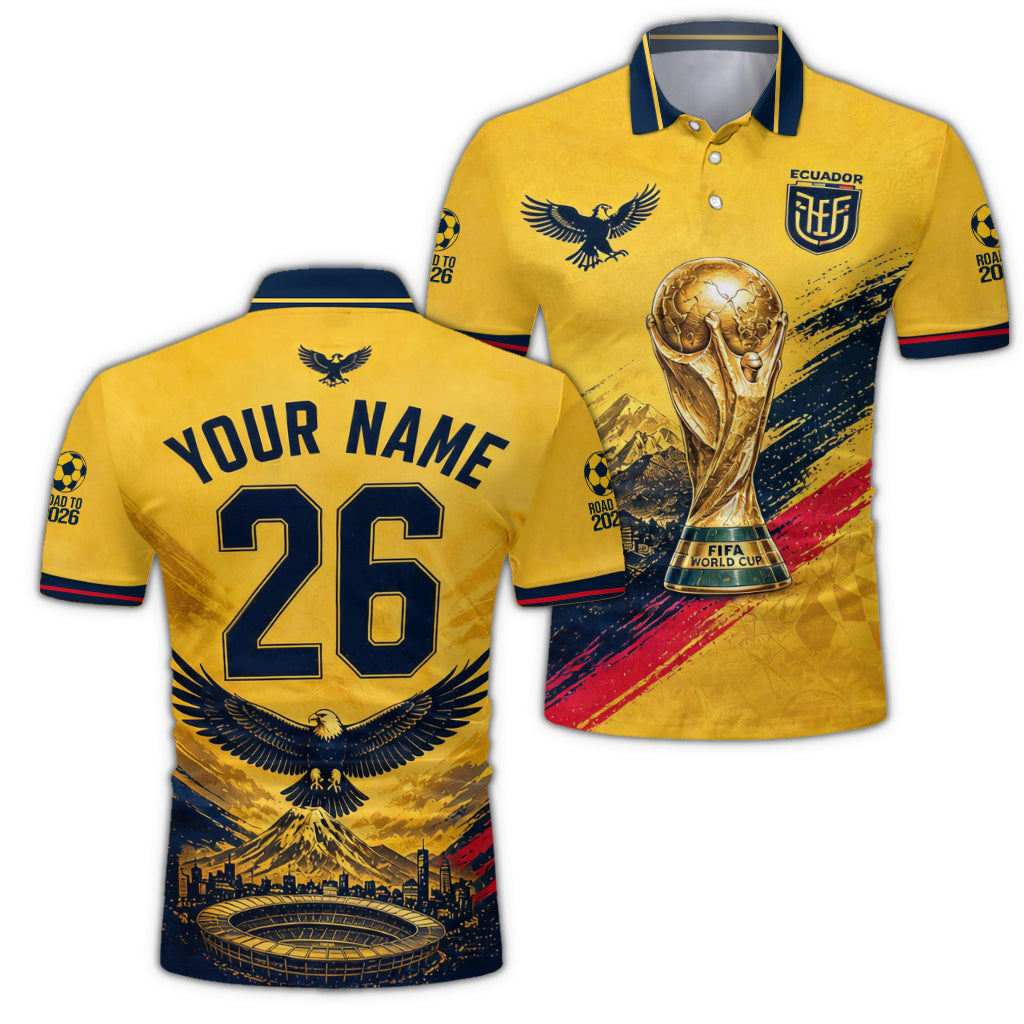 World Cup 2026, Ecuador - Personalized Soccer Polo Shirt