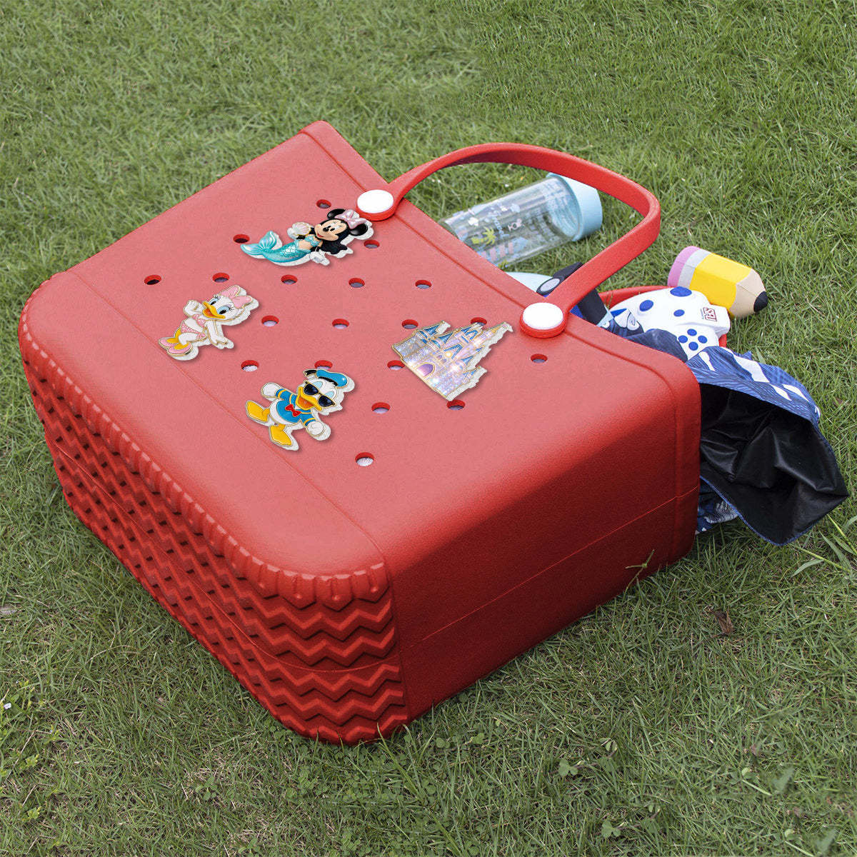 Magical Cartoon Mouse - Personalized Mouse Bucket Tote With Charms
