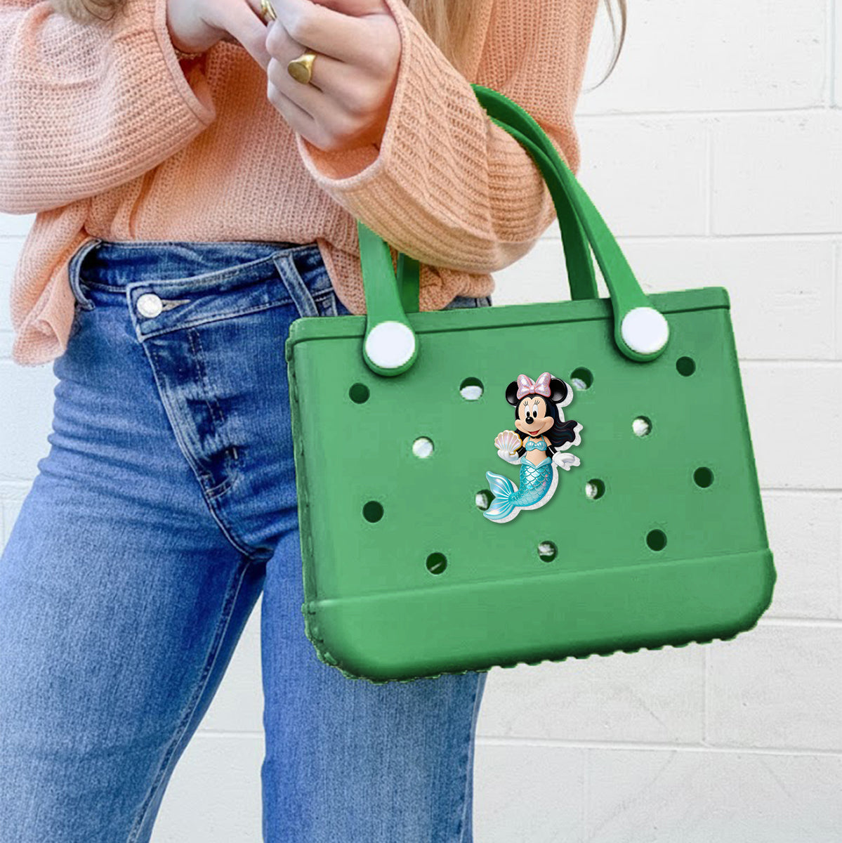 Magical Cartoon Mouse - Personalized Mouse Bucket Tote With Charms