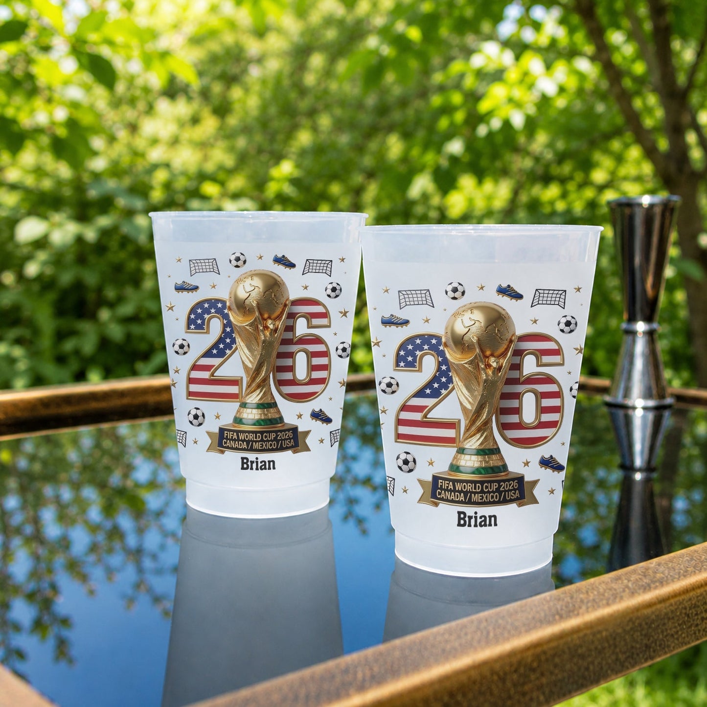 The Champion - Personalized Soccer Frosted Cup