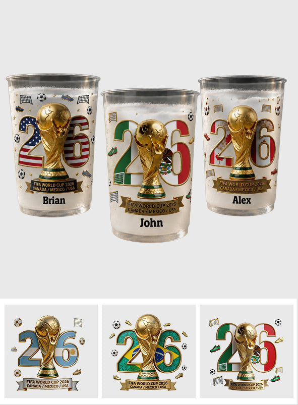 The Champion - Personalized Soccer Frosted Cup