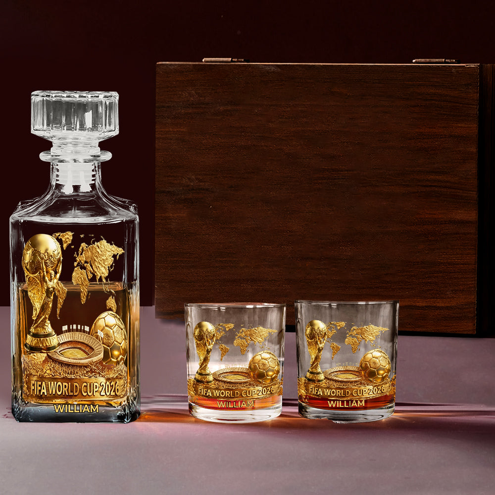 The World Cup 2026 - Personalized Soccer Whiskey Glass