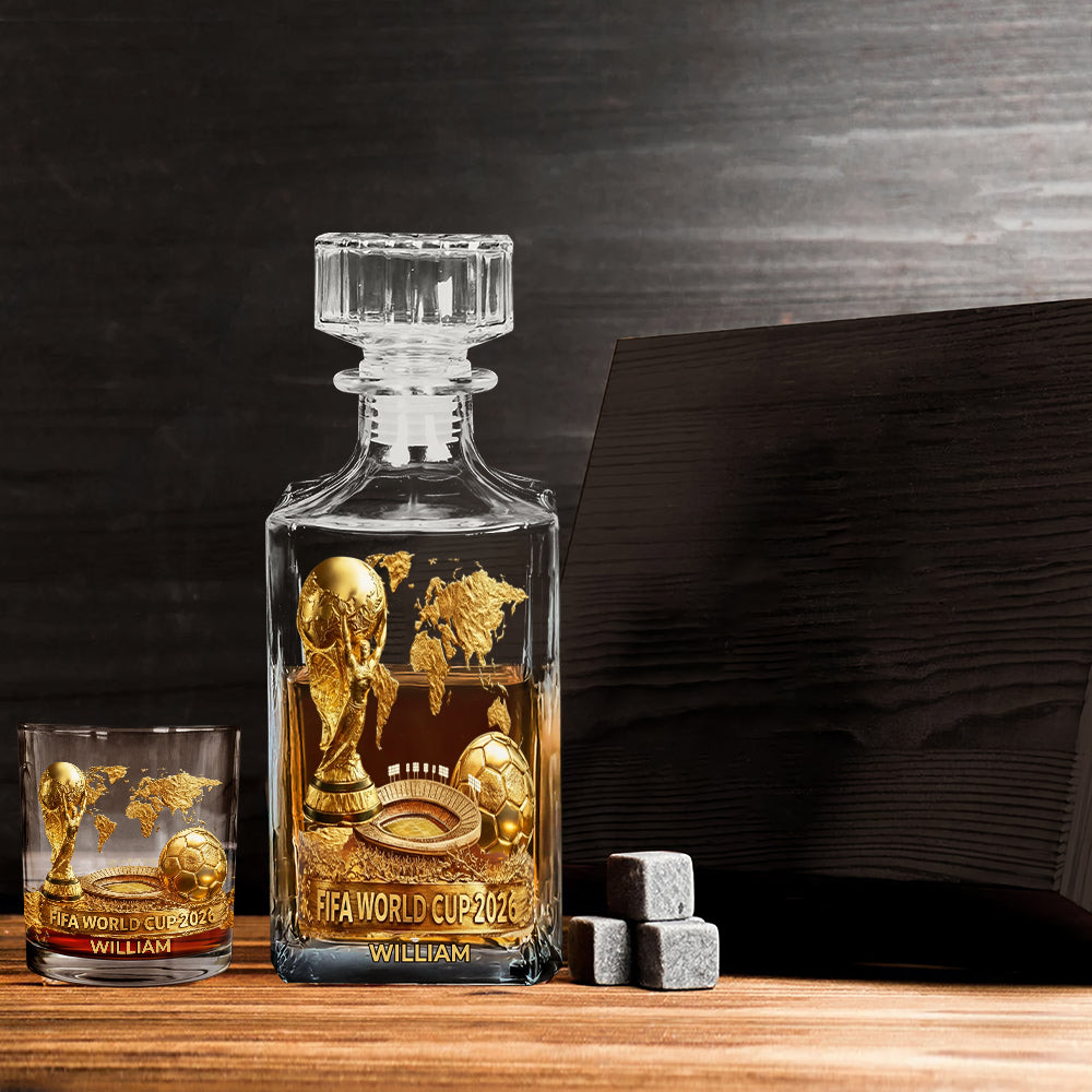 The World Cup 2026 - Personalized Soccer Whiskey Glass