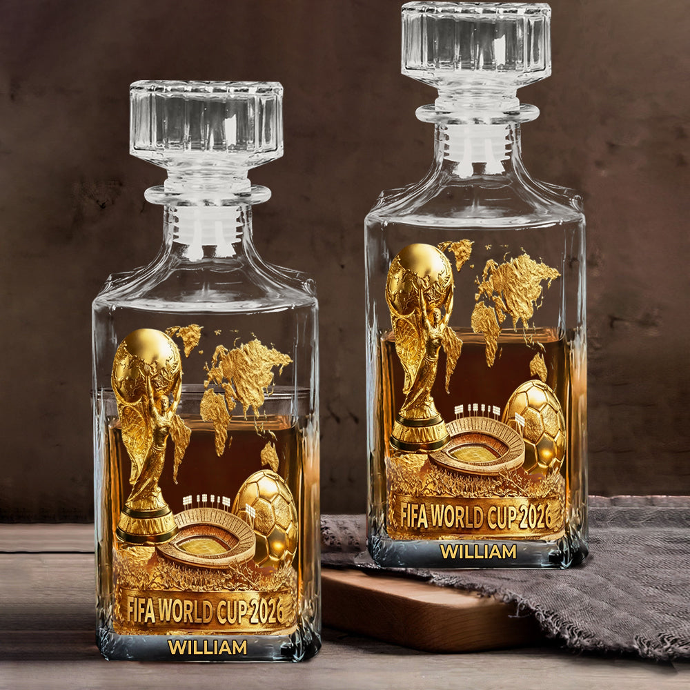 The World Cup 2026 - Personalized Soccer Whiskey Glass