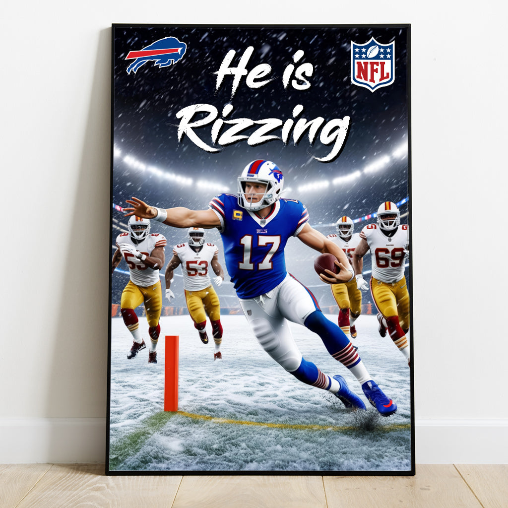 He is Rizzing - Personalized Canvas And Poster