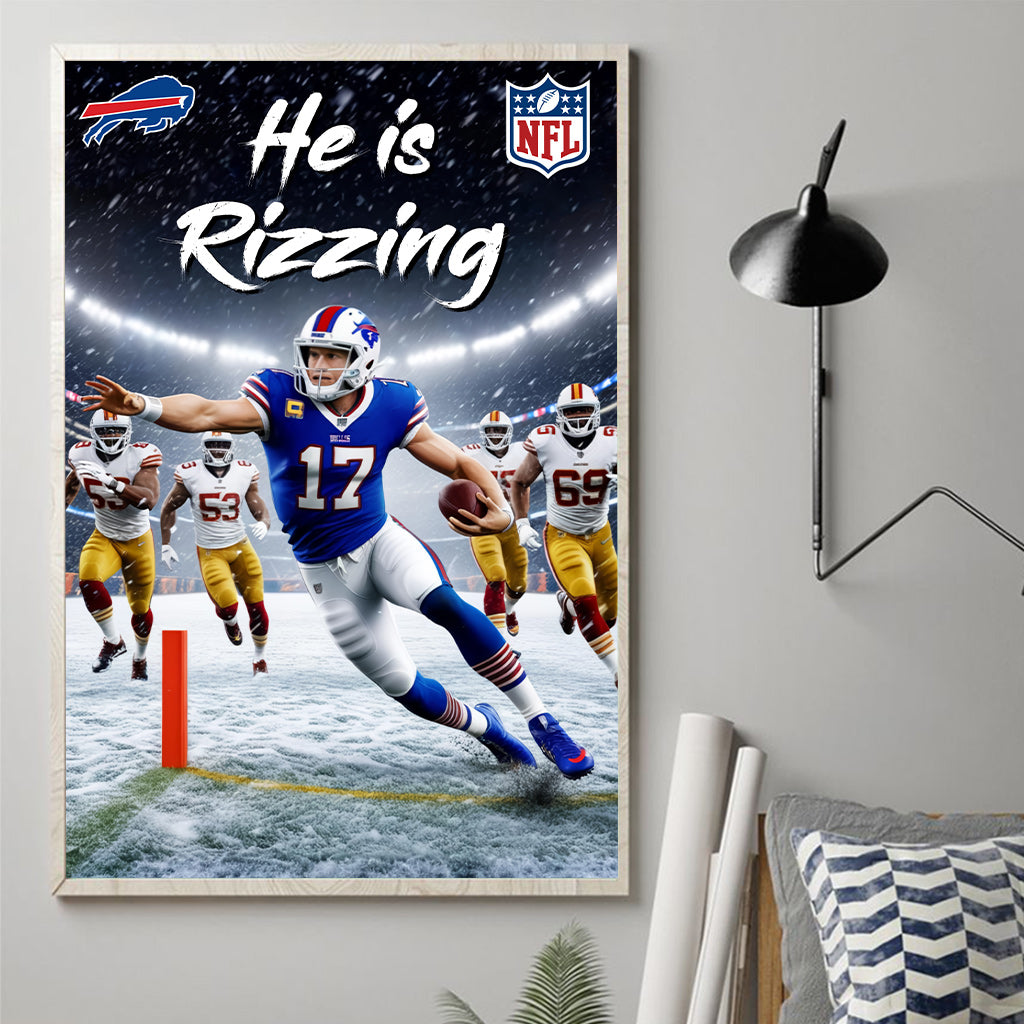 He is Rizzing - Personalized Canvas And Poster