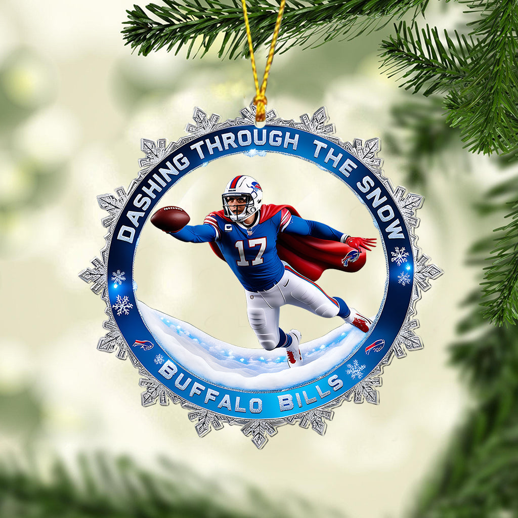 Dashing Through The Snow - Transparent Ornament