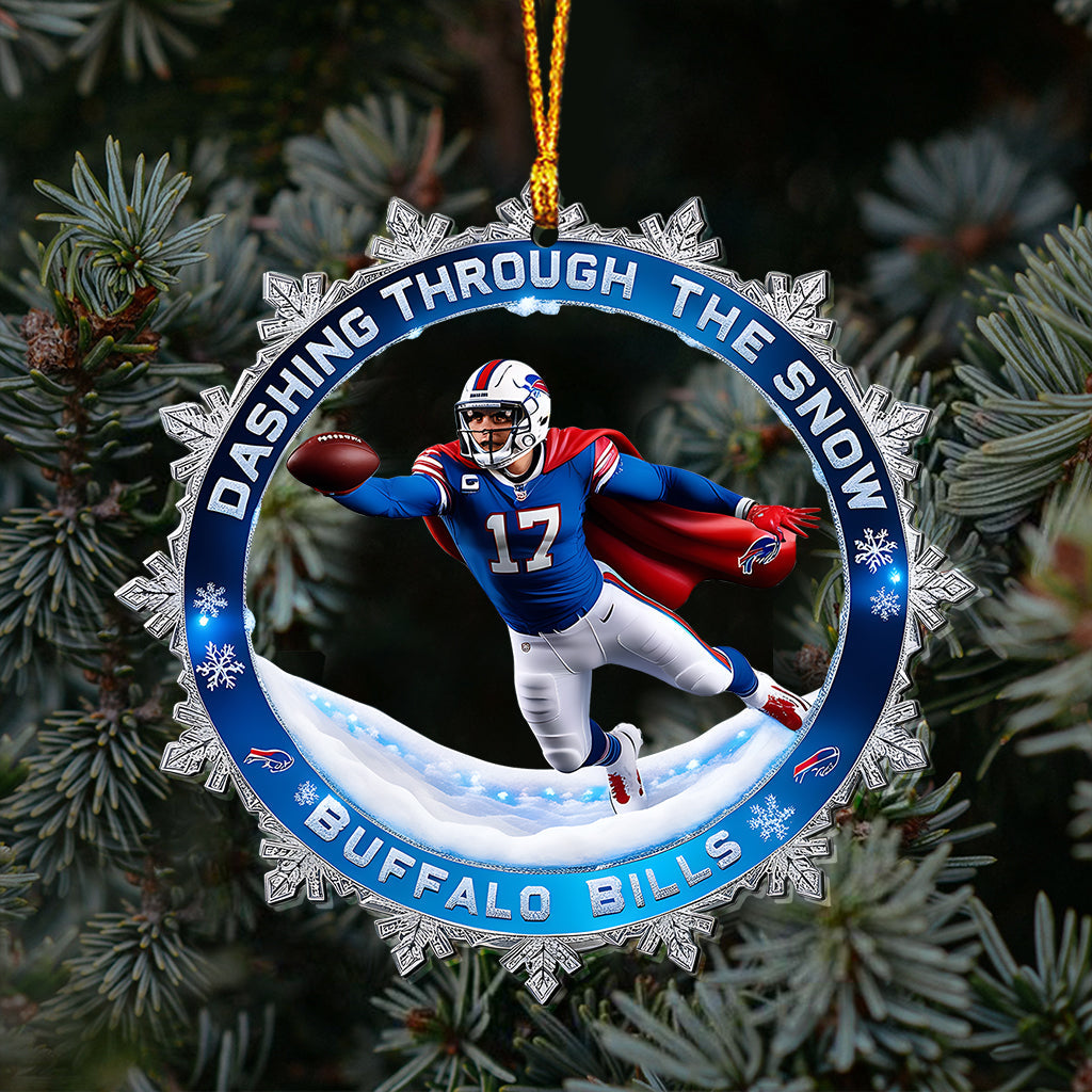 Dashing Through The Snow - Transparent Ornament